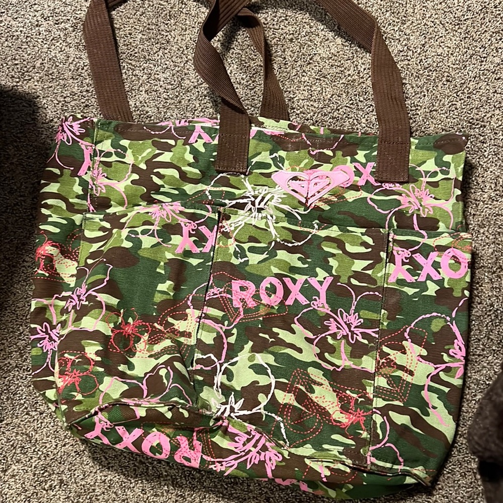 New Canvas large Vintage Roxy tote